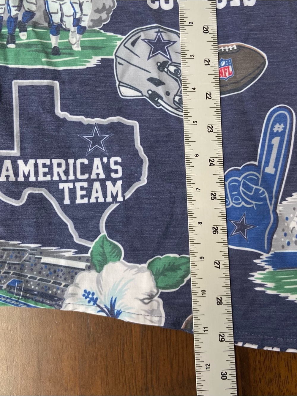 Reyn Spooner NFL Dallas Cowboys Hawaiian Aloha Shirt Mens M Blue Americas Team - Picture 8 of 8